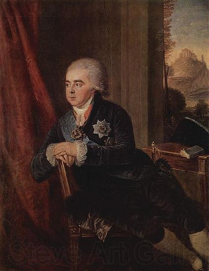 Ludwig Guttenbrunn Portrait of prince Alexey Kurakine